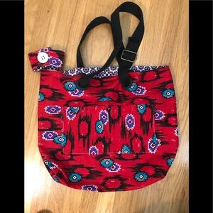 Aztec Tote. Handcrafted. Vintage material